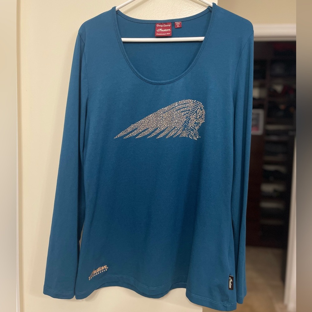 Genuine Indian Motorcycle Women’s Copper Stud Tee - XL